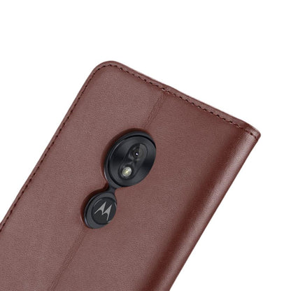 Wallet Case für Motorola Moto G7 PLAY Genuine Split Echt Leder Tasche