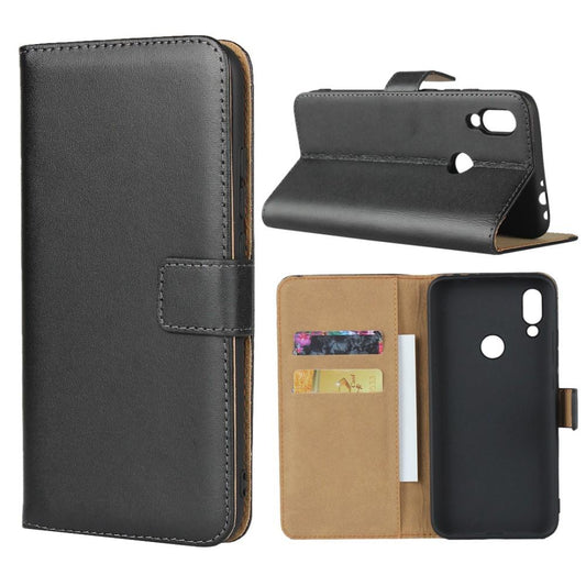 Wallet Case für Xiaomi Redmi 7 TPU Echt Leder Handy Tasche