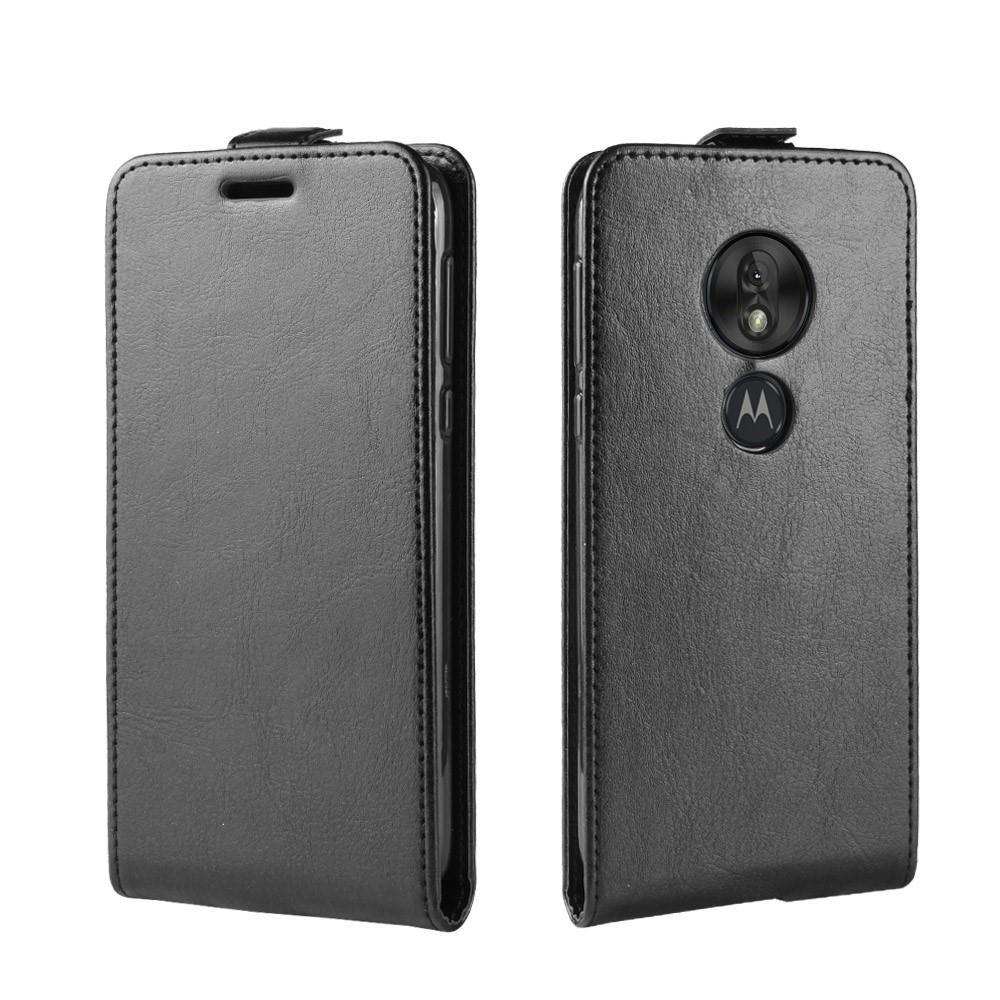 Flip Case für Motorola Moto G7 PLAY Crazy Horse Handy Tasche Card Slot