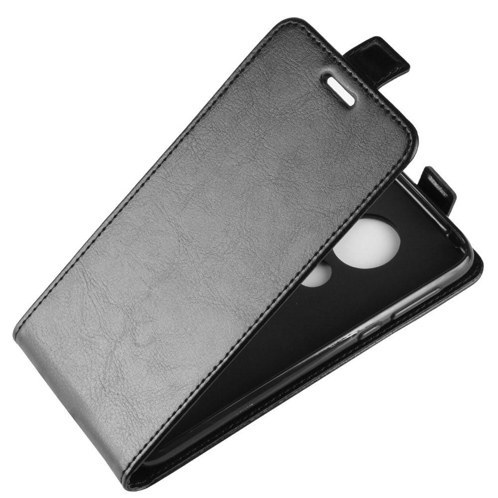 Flip Case für Motorola Moto G7 PLAY Crazy Horse Handy Tasche Card Slot