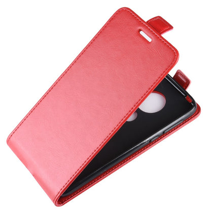 Flip Case für Motorola Moto G7 PLAY Crazy Horse Handy Tasche Card Slot