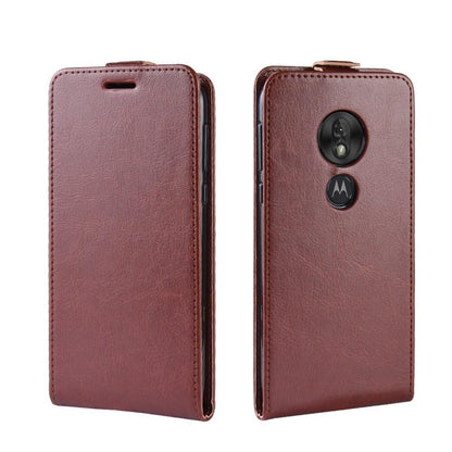 Flip Case für Motorola Moto G7 PLAY Crazy Horse Handy Tasche Card Slot