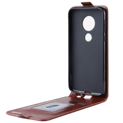 Flip Case für Motorola Moto G7 PLAY Crazy Horse Handy Tasche Card Slot