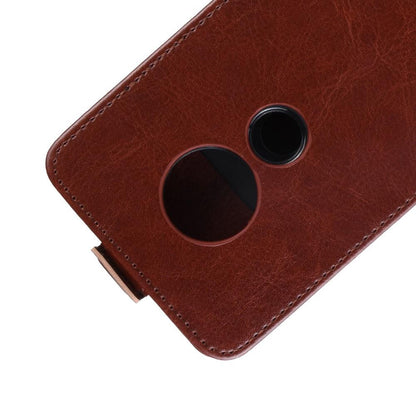 Flip Case für Motorola Moto G7 PLAY Crazy Horse Handy Tasche Card Slot
