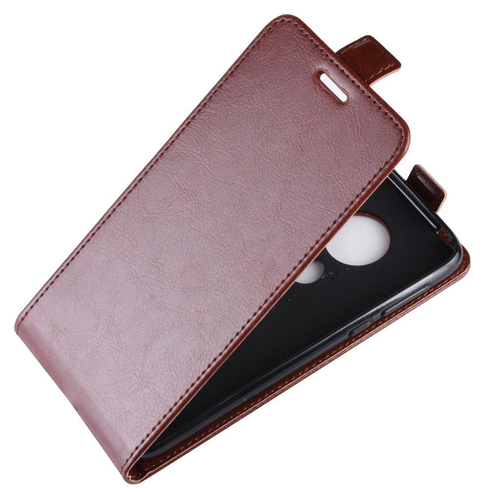 Flip Case für Motorola Moto G7 PLAY Crazy Horse Handy Tasche Card Slot