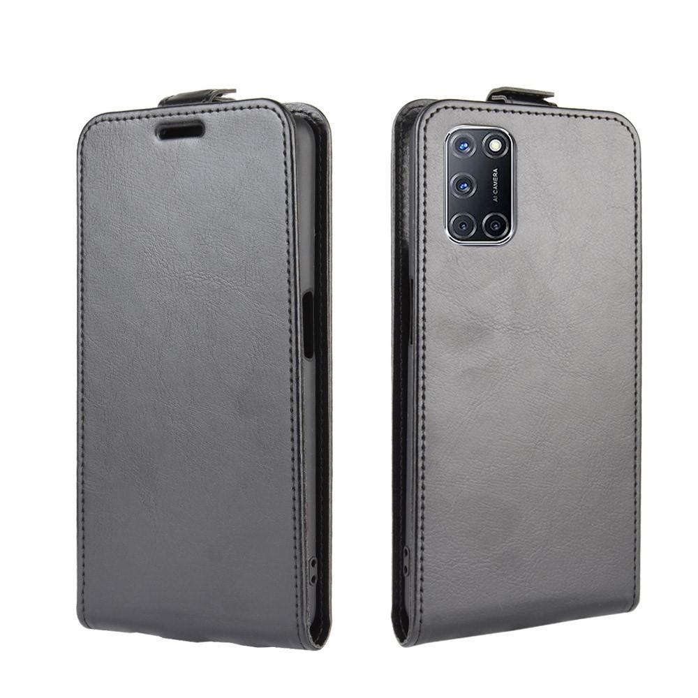 Flip Case für Oppo A52 A72 Crazy Horse Handy Tasche Card Slot