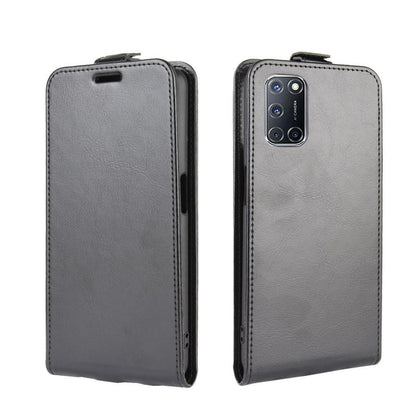 Flip Case für Oppo A52 A72 Crazy Horse Handy Tasche Card Slot