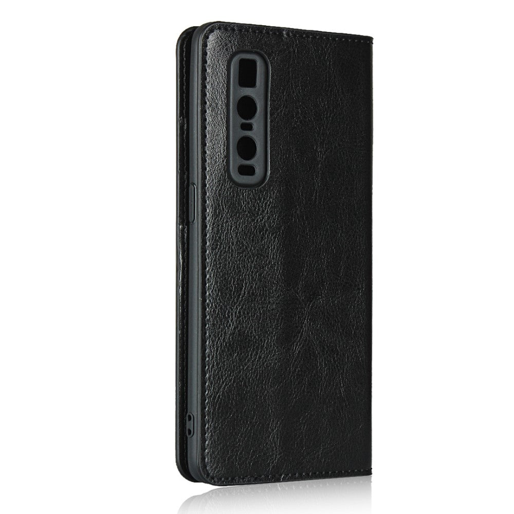 Wallet Case für Oppo Find X2 PRO Echt Leder Handy Tasche Crazy Horse Etui Hülle