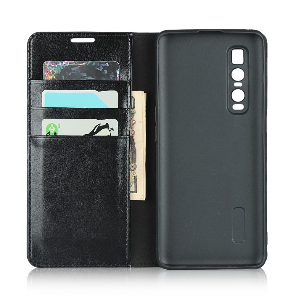 Wallet Case für Oppo Find X2 PRO Echt Leder Handy Tasche Crazy Horse Etui Hülle