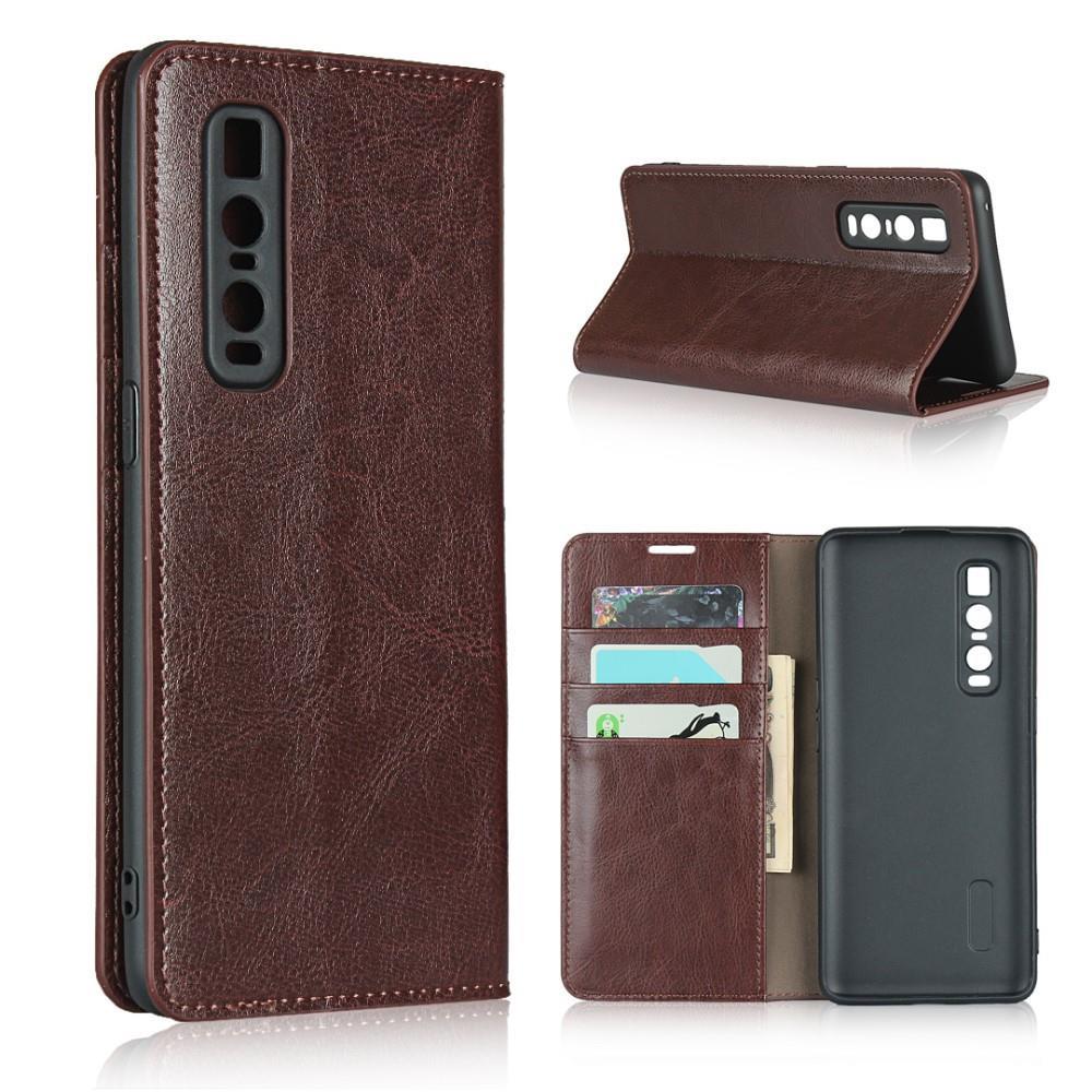 Wallet Case für Oppo Find X2 PRO Echt Leder Handy Tasche Crazy Horse Etui Hülle