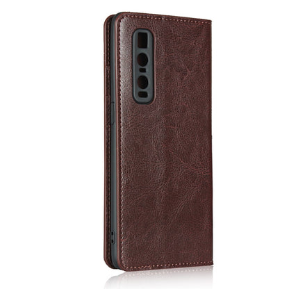 Wallet Case für Oppo Find X2 PRO Echt Leder Handy Tasche Crazy Horse Etui Hülle