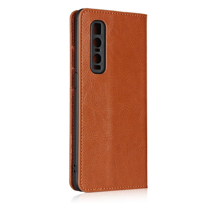 Wallet Case für Oppo Find X2 PRO Echt Leder Handy Tasche Crazy Horse Etui Hülle