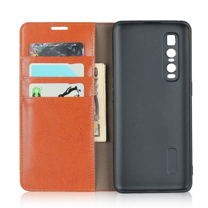 Wallet Case für Oppo Find X2 PRO Echt Leder Handy Tasche Crazy Horse Etui Hülle