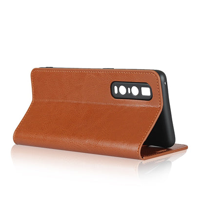 Wallet Case für Oppo Find X2 PRO Echt Leder Handy Tasche Crazy Horse Etui Hülle