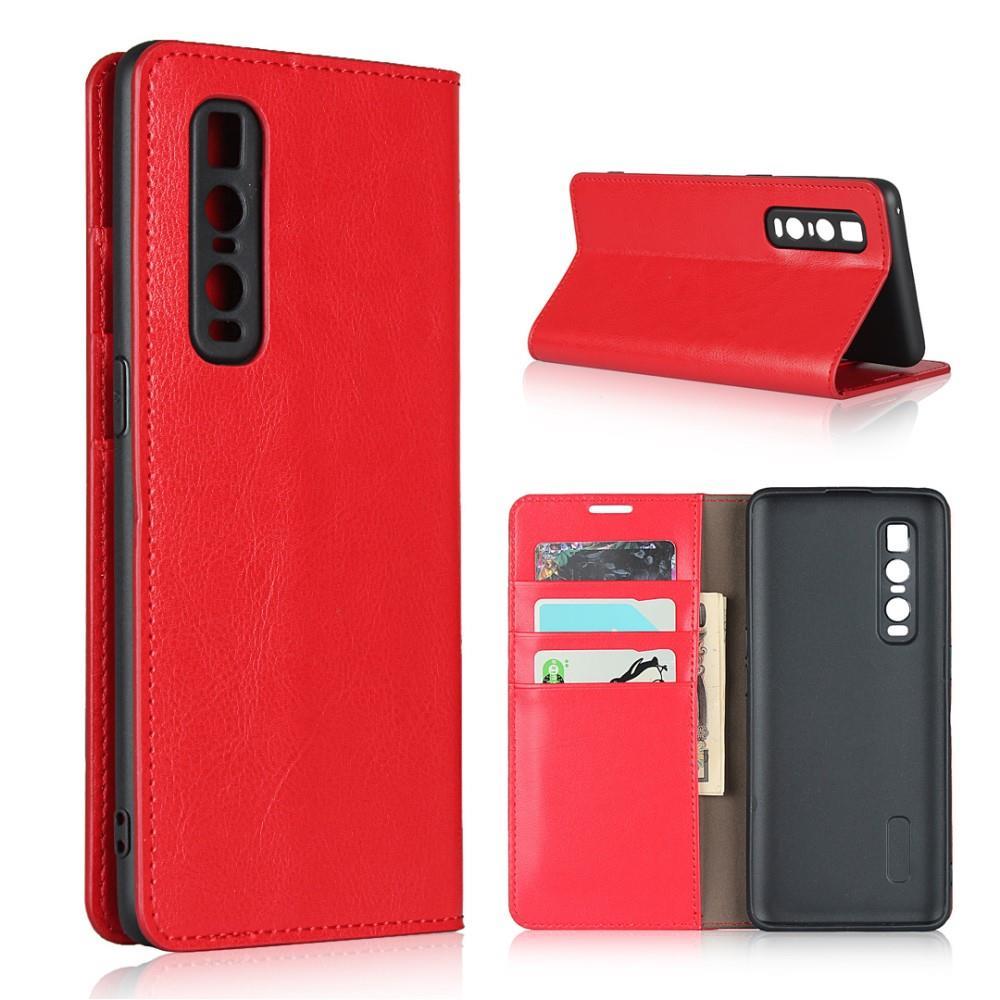 Wallet Case für Oppo Find X2 PRO Echt Leder Handy Tasche Crazy Horse Etui Hülle