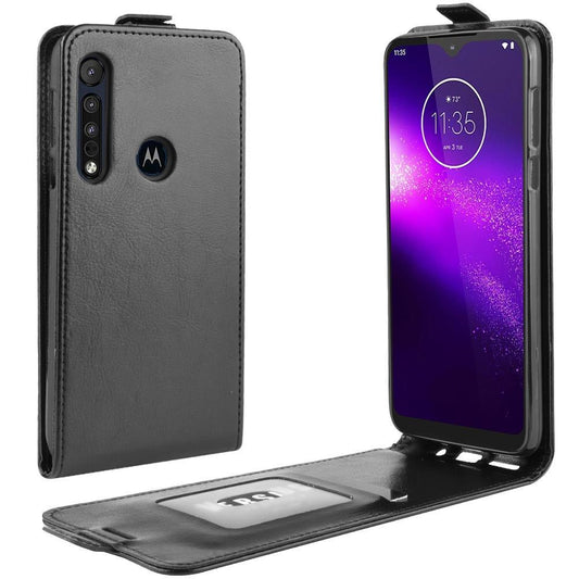 Flip Case für Motorola Moto G8 PLAY Crazy Horse Handy Tasche Card Slot Klappetui