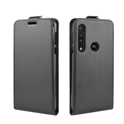 Flip Case für Motorola Moto G8 PLAY Crazy Horse Handy Tasche Card Slot Klappetui
