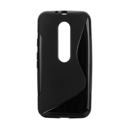 TPU Case für Motorola Moto G 3.Generation S Shape S-Form Welle Design