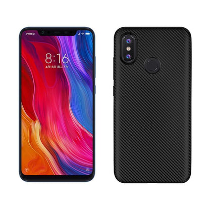 TPU Case für Xiaomi Mi 8 Soft Carbon Fiber Muster