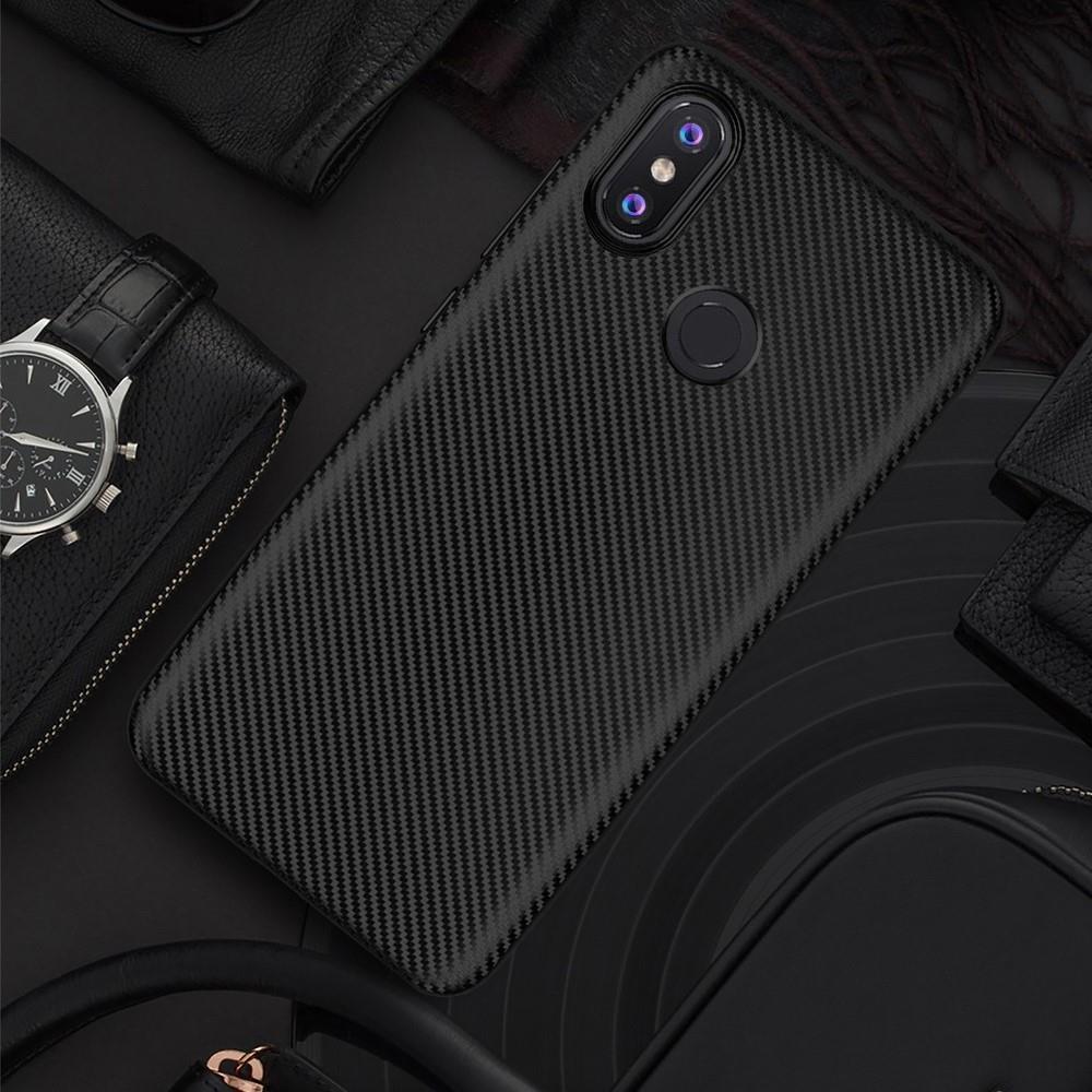 TPU Case für Xiaomi Mi 8 Soft Carbon Fiber Muster