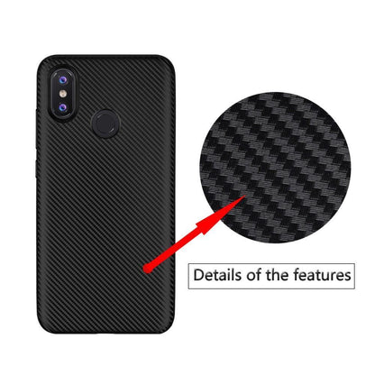 TPU Case für Xiaomi Mi 8 Soft Carbon Fiber Muster