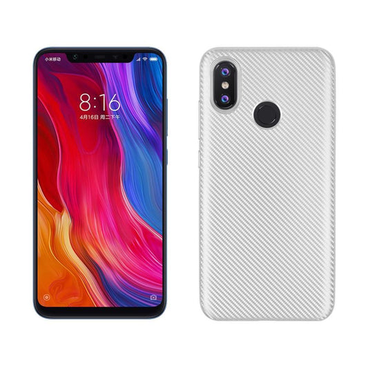 TPU Case für Xiaomi Mi 8 Soft Carbon Fiber Muster