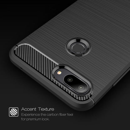 TPU Case für Xiaomi Mi 8 LITE Carbon Skin Brushed