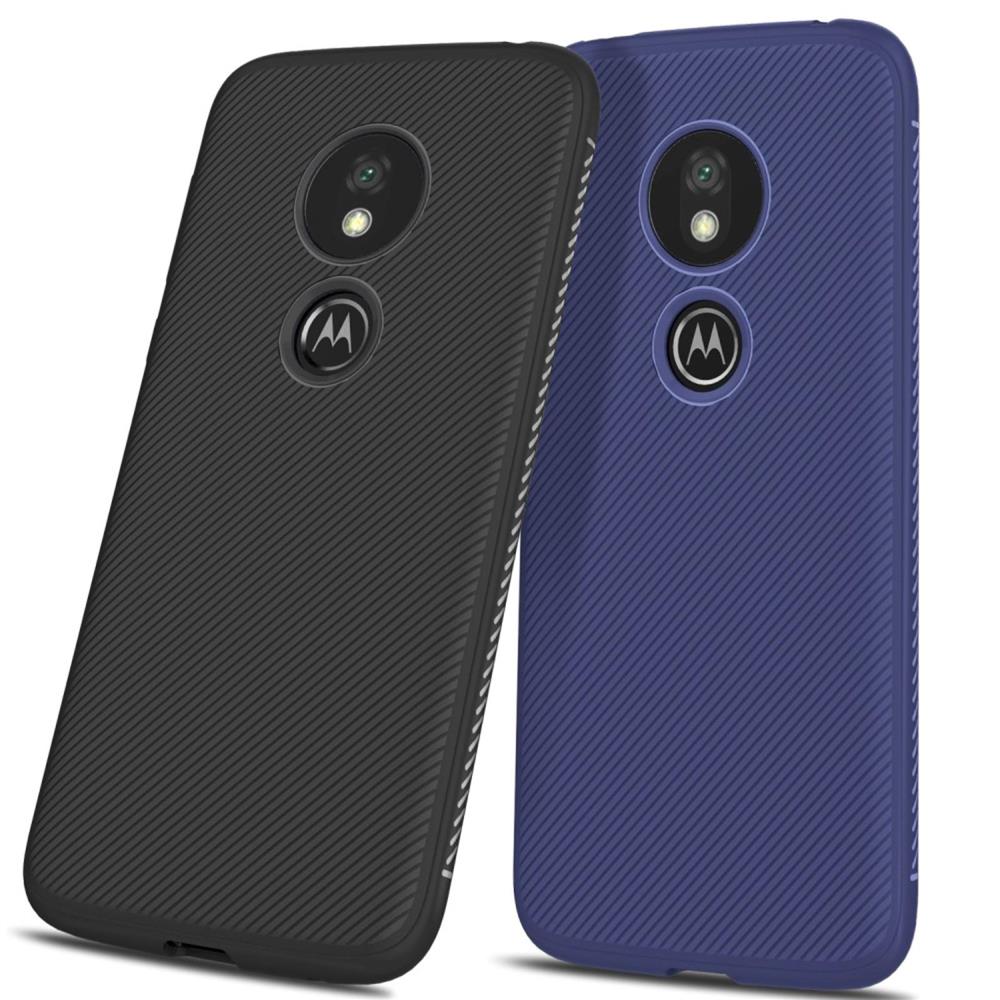 TPU Case für Motorola Moto G7 PLAY Jazz Series Twill Texture Streifen Hülle