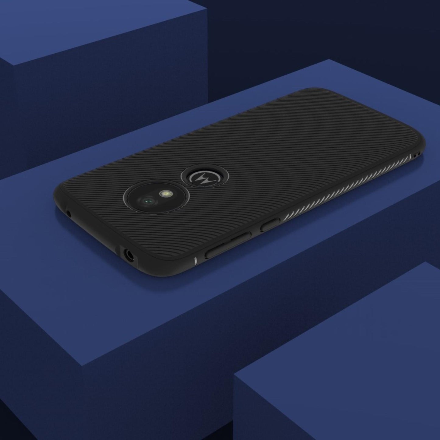 TPU Case für Motorola Moto G7 PLAY Jazz Series Twill Texture Streifen Hülle