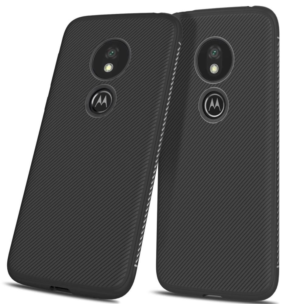 TPU Case für Motorola Moto G7 PLAY Jazz Series Twill Texture Streifen Hülle