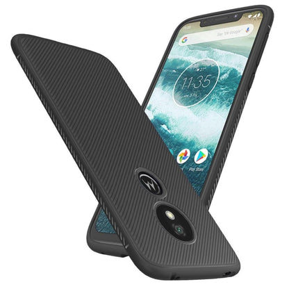 TPU Case für Motorola Moto G7 PLAY Jazz Series Twill Texture Streifen Hülle