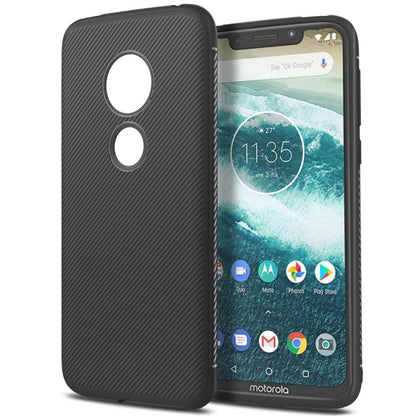 TPU Case für Motorola Moto G7 PLAY Jazz Series Twill Texture Streifen Hülle