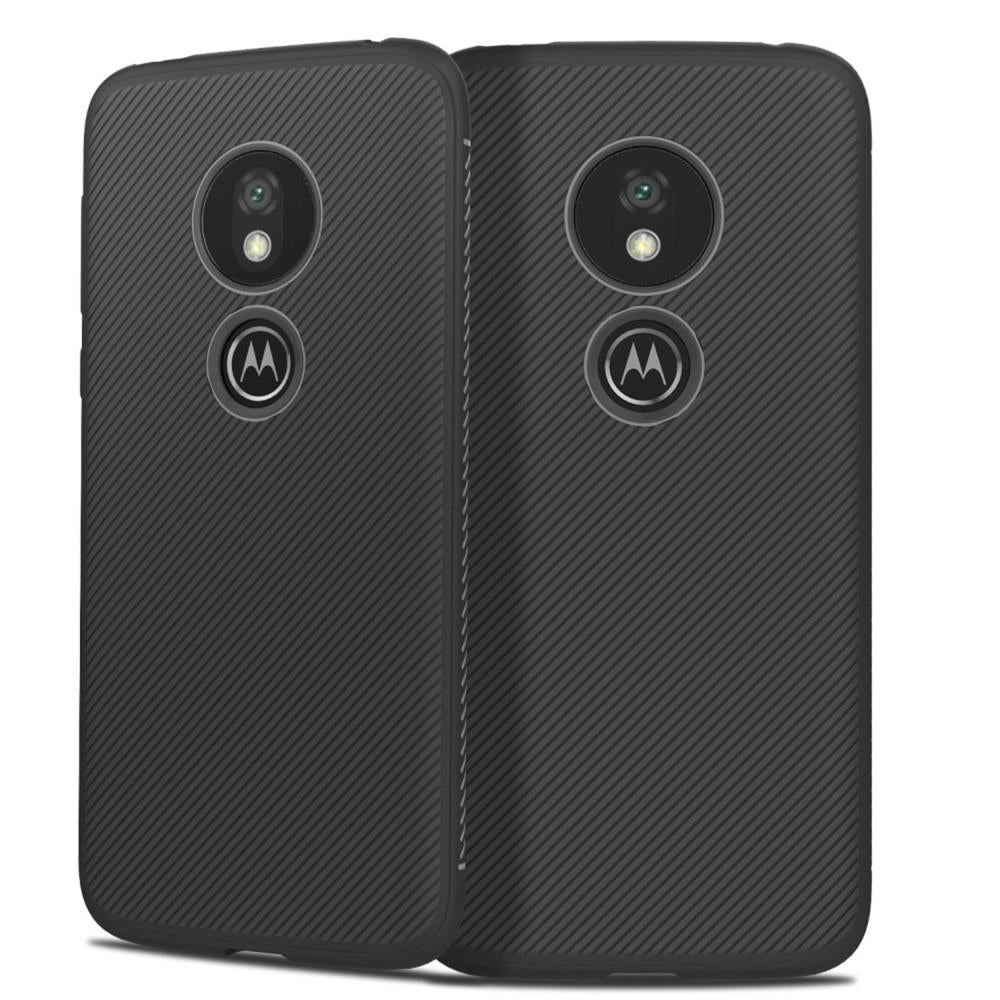 TPU Case für Motorola Moto G7 PLAY Jazz Series Twill Texture Streifen Hülle