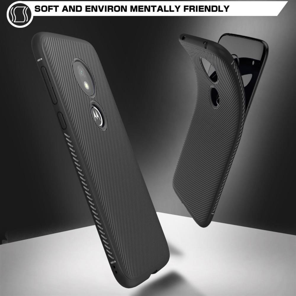 TPU Case für Motorola Moto G7 PLAY Jazz Series Twill Texture Streifen Hülle