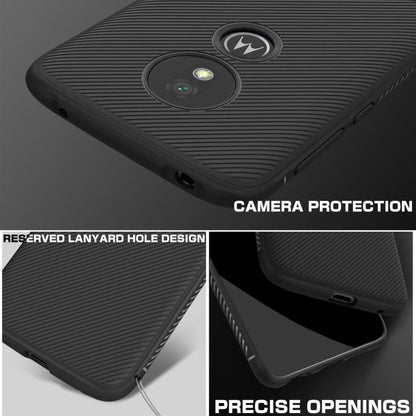 TPU Case für Motorola Moto G7 PLAY Jazz Series Twill Texture Streifen Hülle