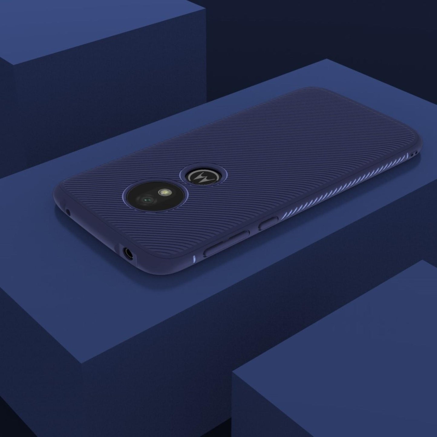 TPU Case für Motorola Moto G7 PLAY Jazz Series Twill Texture Streifen Hülle