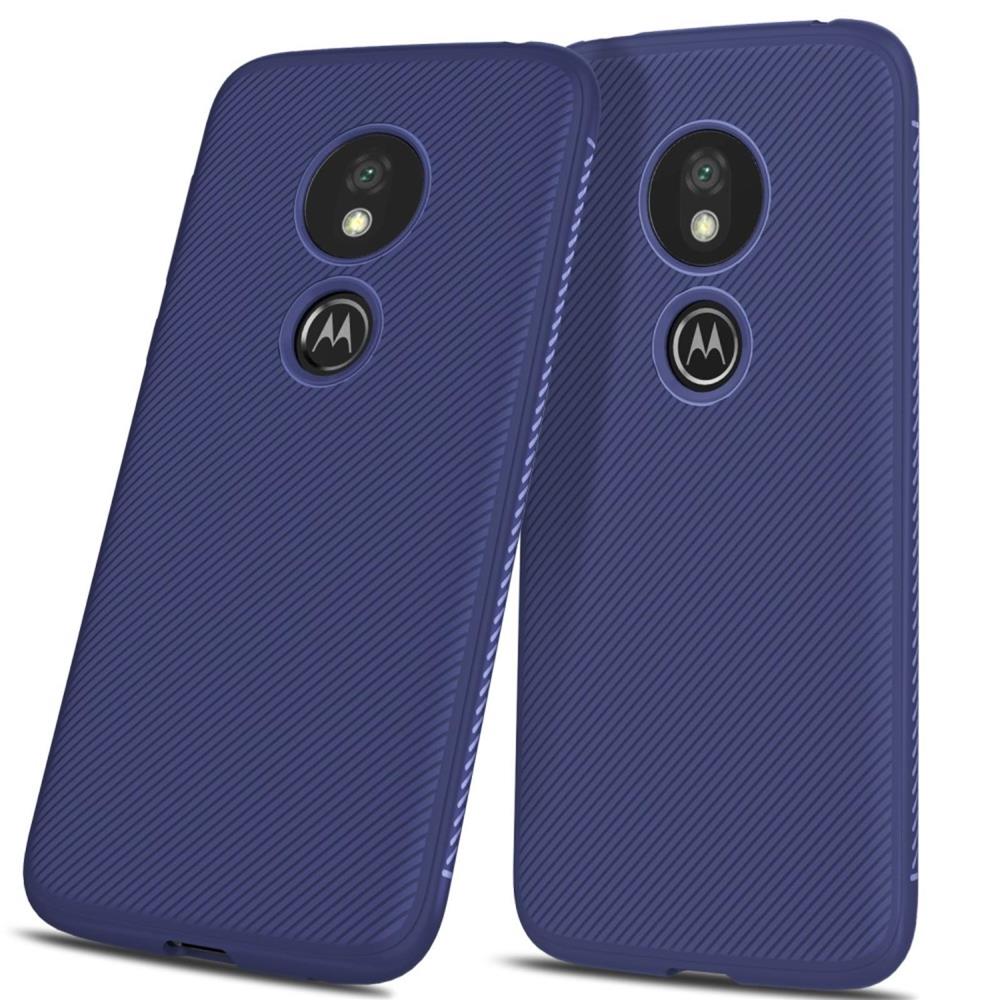 TPU Case für Motorola Moto G7 PLAY Jazz Series Twill Texture Streifen Hülle
