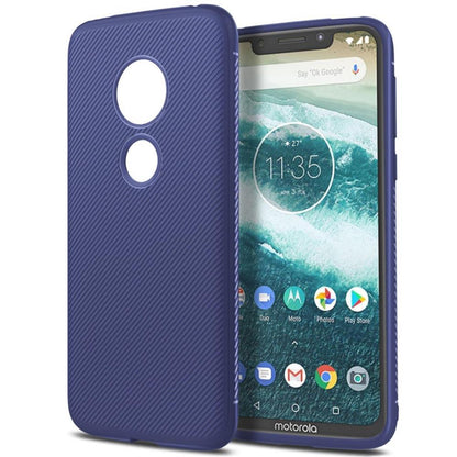 TPU Case für Motorola Moto G7 PLAY Jazz Series Twill Texture Streifen Hülle
