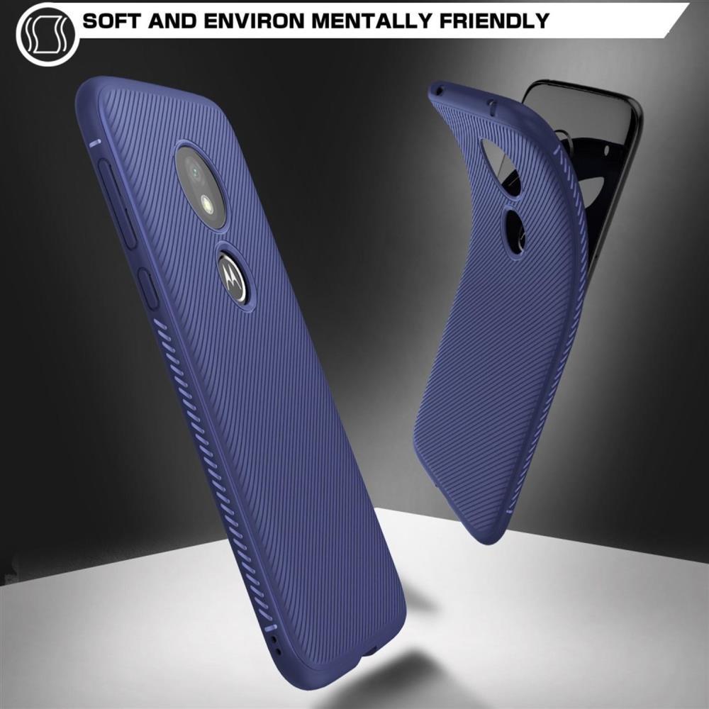 TPU Case für Motorola Moto G7 PLAY Jazz Series Twill Texture Streifen Hülle