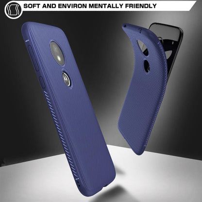 TPU Case für Motorola Moto G7 PLAY Jazz Series Twill Texture Streifen Hülle