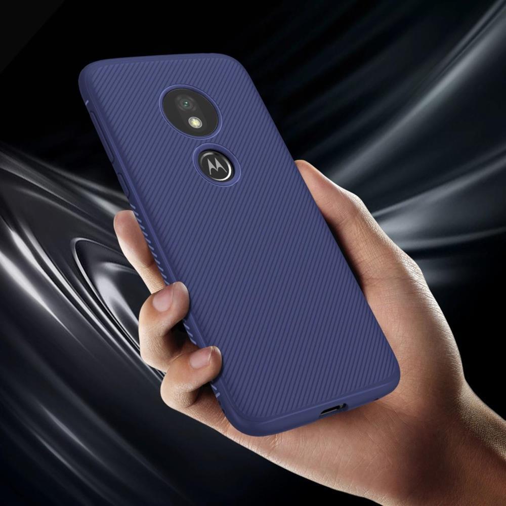 TPU Case für Motorola Moto G7 PLAY Jazz Series Twill Texture Streifen Hülle