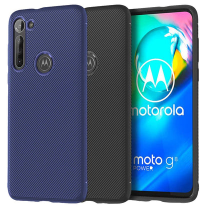 TPU Case für Motorola Moto G8 POWER Jazz Series Twill Streifen Muster Back Hülle