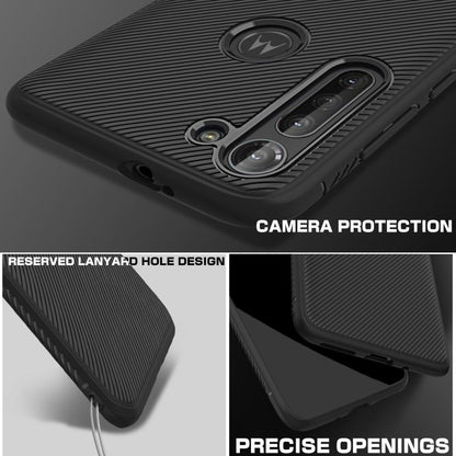 TPU Case für Motorola Moto G8 POWER Jazz Series Twill Streifen Muster Back Hülle