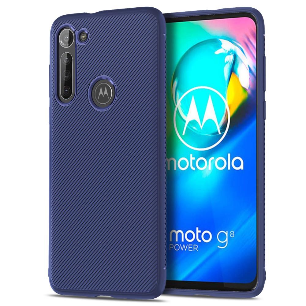 TPU Case für Motorola Moto G8 POWER Jazz Series Twill Streifen Muster Back Hülle