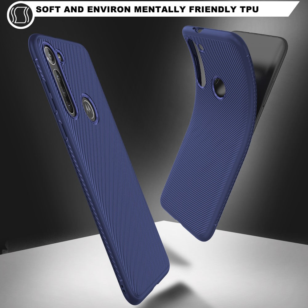 TPU Case für Motorola Moto G8 POWER Jazz Series Twill Streifen Muster Back Hülle