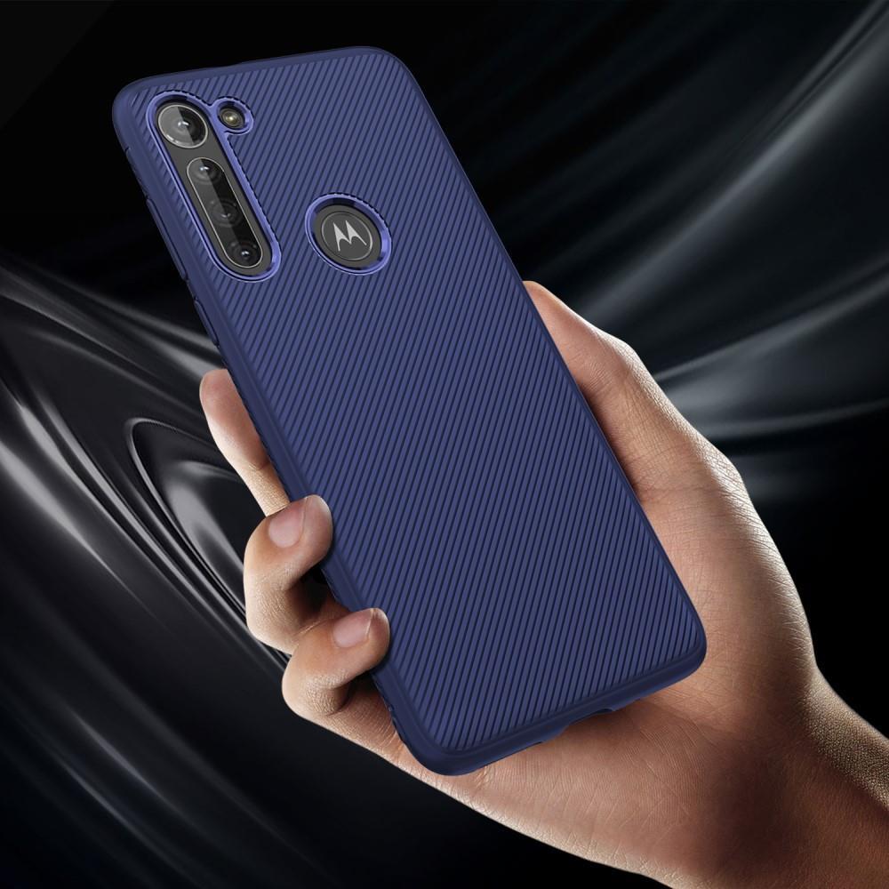 TPU Case für Motorola Moto G8 POWER Jazz Series Twill Streifen Muster Back Hülle
