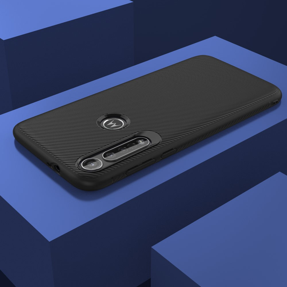 TPU Case für Motorola Moto G8 PLUS Jazz Series Texture Streifen Muster Hülle
