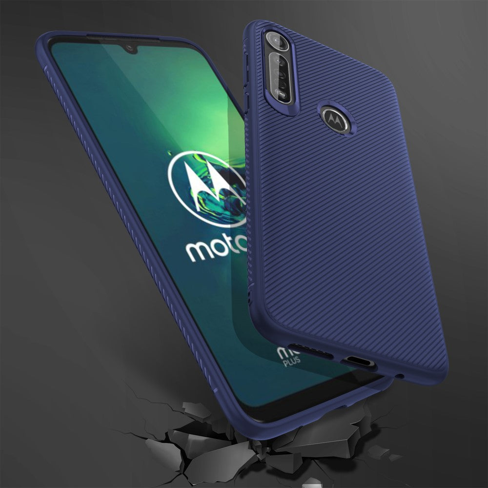 TPU Case für Motorola Moto G8 PLUS Jazz Series Texture Streifen Muster Hülle
