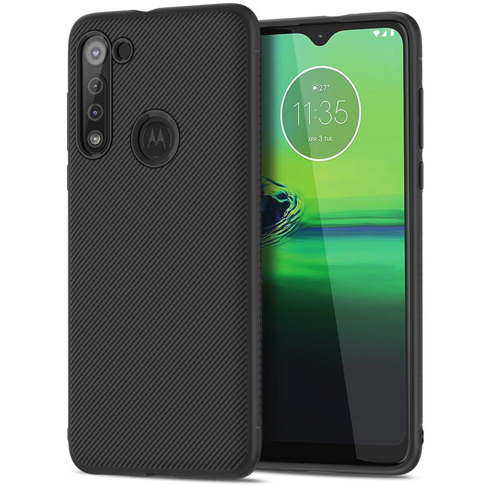 TPU Case für Motorola Moto G8 Jazz Series Twill Texture Streifen Muster Hülle