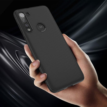 TPU Case für Motorola Moto G8 Jazz Series Twill Texture Streifen Muster Hülle